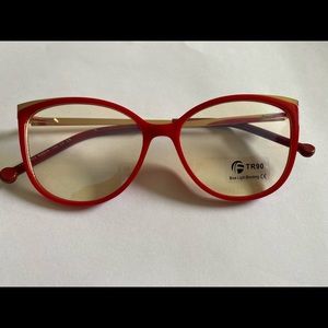 TR 92303 53/18 Red Eyeglass Frame